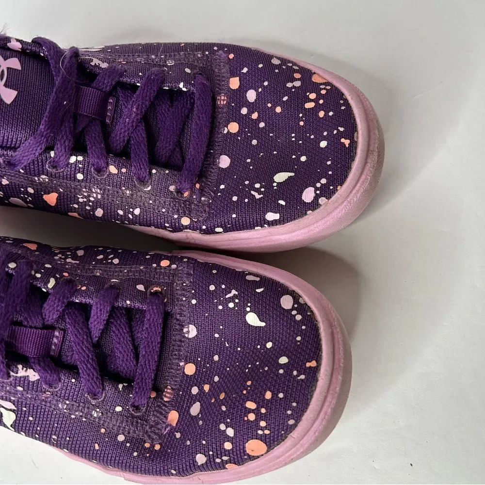 Under Armour Kids' Purple and Pink Sneakers 4Y